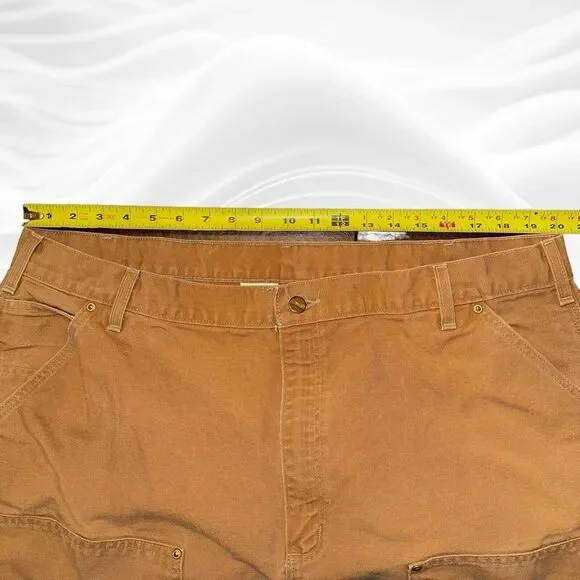 Vintage Carhartt‎ B01 BRN Brown Double Knee Work Wear Pants Mens 42(40)X32